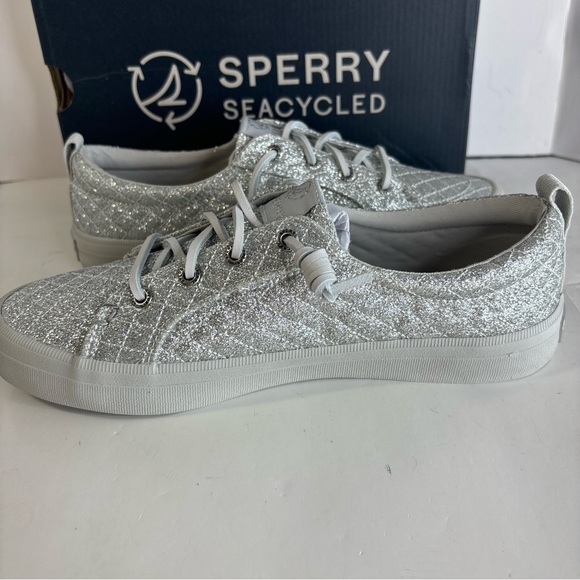 Sperry Crest Vibe Sneaker Shimmer Size 7.5 - Picture 5 of 11